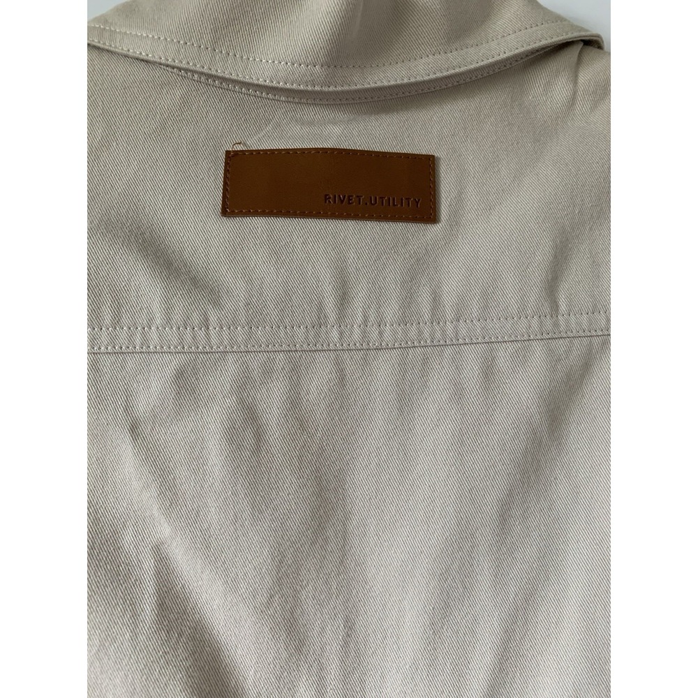 NWT Rivet Utility Westsider Jumpsuit, Sleeveless, Beige Light Khaki, Size XS - Picture 5 of 12